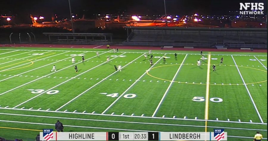 Lindbergh girls soccer vs Highline at Renton Stadium where fans were not allowed to cheer on the team. This will change March 22 as the state moves into Phase 3.