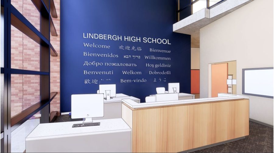 A purposed main office entry to welcome visitors into the building.