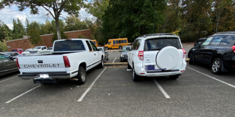Parking stalls in the student section are mostly all compact size or smaller. This creates for unique parking by students. 