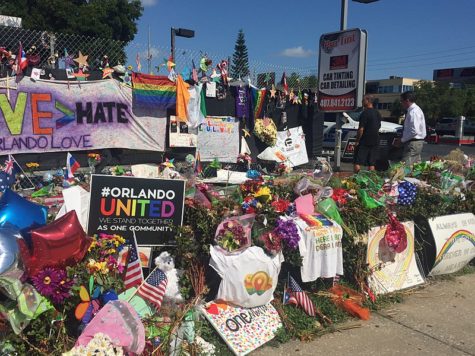 A memorial for another shooting that occurred at Pulse Nightclub, June 12, 2016 in Orlando, Florida.