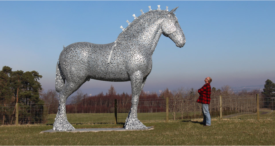 One of Andy Scott's Kelpie pieces.